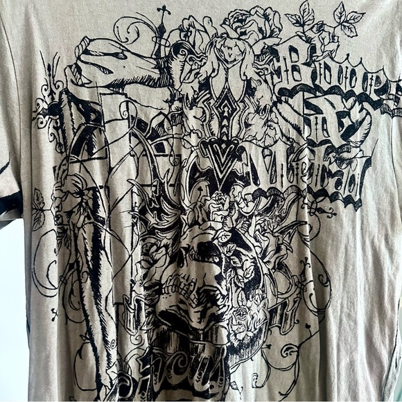 Buffalo David Bitton Gray Short Sleeve Vintage Tee Men’s Large - Picture 2 of 6